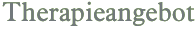 Therapieangebot